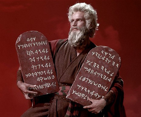 Charlton Heston as Moses ["The Ten Commandments" (1956)] 