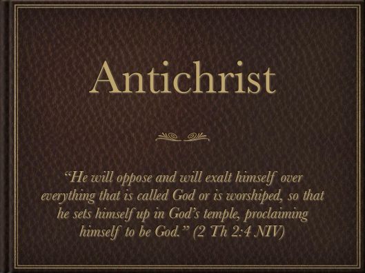 Every gospel that focuses on man instead of focusing on Christ is anti-Christian by nature. (Picture taken from https://thepropheticnews.files.wordpress.com/2014/03/antichrist.jpg)